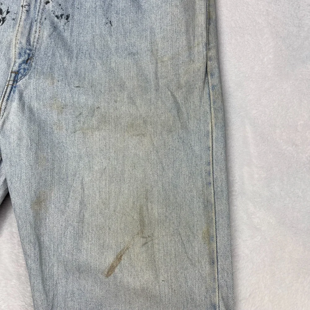 VTG Levi's 505 Regular Fit Straight Leg Jeans Men's Blue Denim Zip Fly - 35X34.5